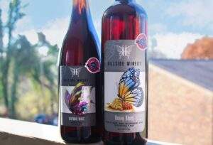 Hillside Winery wines Birthday Magic and Honey Blues with Quality Assurance Stickers
